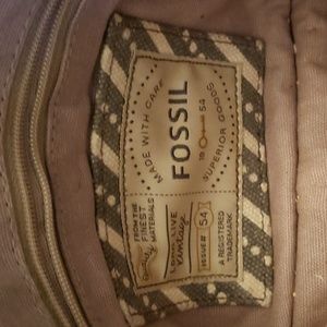 Vintage Fossil black leather Crossbody